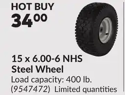 Princess Auto 15 x 6.00-6 NHS Steel Wheel offer