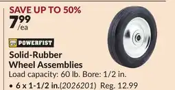 Princess Auto Solid-Rubber Wheel Assemblies offer