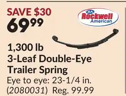Princess Auto 1,300 lb 3-Leaf Double-Eye Trailer Spring offer