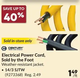 Princess Auto Electrical Power Cord, Sold by the Foot offer