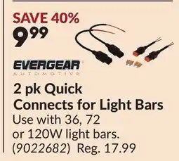 Princess Auto 2 pk Quick Connects for Light Bars offer
