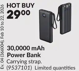 Princess Auto 30,0000 mAh Power Bank offer
