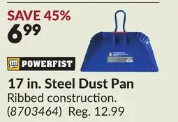 Princess Auto 17 in. Steel Dust Pan offer