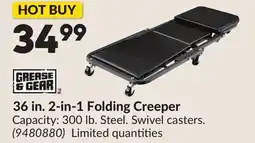 Princess Auto 36 in. 2-in-1 Folding Creeper offer