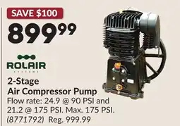 Princess Auto 2-Stage Air Compressor Pump offer