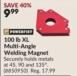 Princess Auto 100 lb XL Multi-Angle Welding Magnet offer