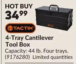Princess Auto 4-Tray Cantilever Tool Box offer