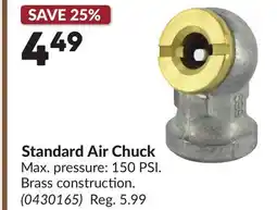 Princess Auto Standard Air Chuck offer