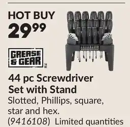 Princess Auto 44 pc Screwdriver Set with Stand offer