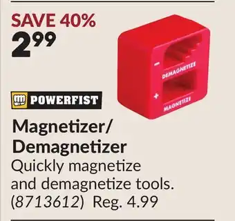 Princess Auto Magnetizer/ Demagnetizer offer
