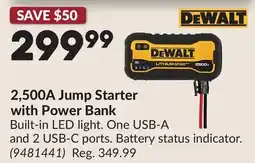 Princess Auto 2,500A Jump Starter with Power Bank offer