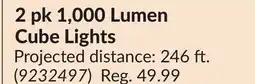 Princess Auto 2 pk 1,000 Lumen Cube Lights offer