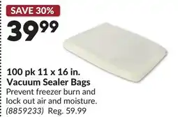 Princess Auto 100 pk 11 x 16 in. Vacuum Sealer Bags offer