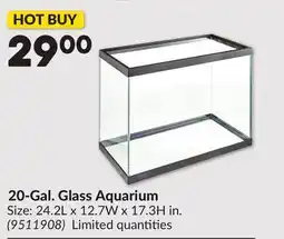 Princess Auto 20-Gal. Glass Aquarium offer