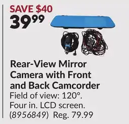 Princess Auto Rear-View Mirror Camera with Front and Back Camcorder offer