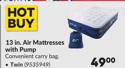 Princess Auto Twin 13 in. Air Mattresses with Pump offer