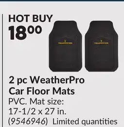 Princess Auto 2 pc WeatherPro Car Floor Mats offer