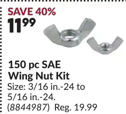 Princess Auto 150 pc SAE Wing Nut Kit offer