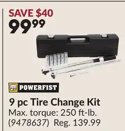Princess Auto 9 pc Tire Change Kit offer