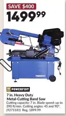 Princess Auto 7 in. Heavy Duty Metal-Cutting Band Saw offer