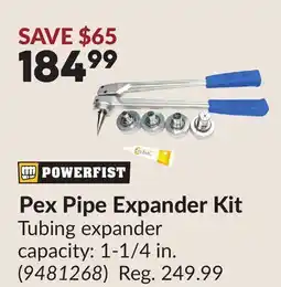 Princess Auto Pex Pipe Expander Kit offer