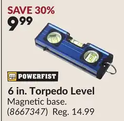 Princess Auto 6 in. Torpedo Level offer