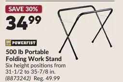 Princess Auto 500 lb Portable Folding Work Stand offer