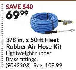 Princess Auto 3/8 in. x 50 ft Fleet Rubber Air Hose Kit offer