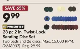 Princess Auto 28 pc 2 in. Twist-Lock Sanding Disc Set offer
