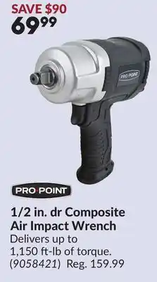 Princess Auto 1/2 in. dr Composite Air Impact Wrench offer