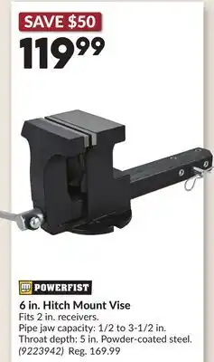 Princess Auto 6 in. Hitch Mount Vise offer