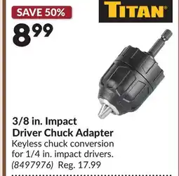 Princess Auto 3/8 in. Impact Driver Chuck Adapter offer