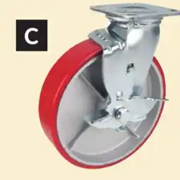 Princess Auto Swivel with Brake 8 in. Polyurethane/Steel Casters offer