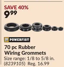 Princess Auto 70 pc Rubber Wiring Grommets offer
