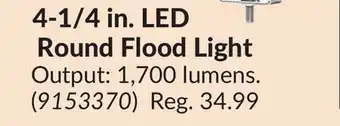 Princess Auto 4-1/4 in. LED Round Flood Light offer