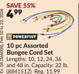 Princess Auto 10 pc Assorted Bungee Cord Set offer