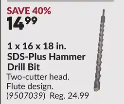 Princess Auto 1 x 16 x 18 in. SDS-Plus Hammer Drill Bit offer