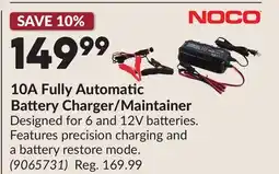 Princess Auto 10A Fully Automatic Battery Charger/Maintainer offer