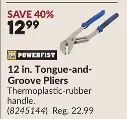 Princess Auto 12 in. Tongue-and- Groove Pliers offer