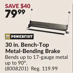 Princess Auto 30 in. Bench-Top Metal-Bending Brake offer