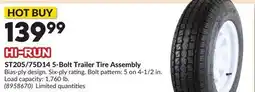 Princess Auto ST205/75D14 5-Bolt Trailer Tire Assembly offer