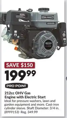 Princess Auto 212cc OHV Gas Engine with Electric Start offer