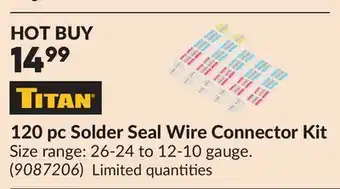 Princess Auto 120 pc Solder Seal Wire Connector Kit offer