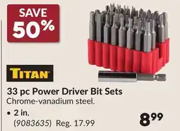 Princess Auto 2 in. 33 pc Power Driver Bit Sets offer