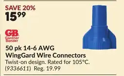 Princess Auto 50 pk 14-6 AWG WingGard Wire Connectors offer