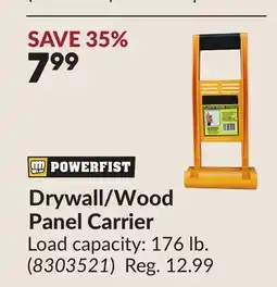 Princess Auto Drywall/Wood Panel Carrier offer