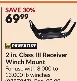 Princess Auto 2 in. Class III Receiver Winch Mount offer