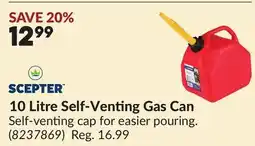Princess Auto 10 Litre Self-Venting Gas Can offer