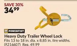 Princess Auto Heavy Duty Trailer Wheel Lock offer