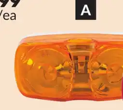 Princess Auto Amber 4 x 2 in. Double Bullseye Clearance/Marker Lights offer